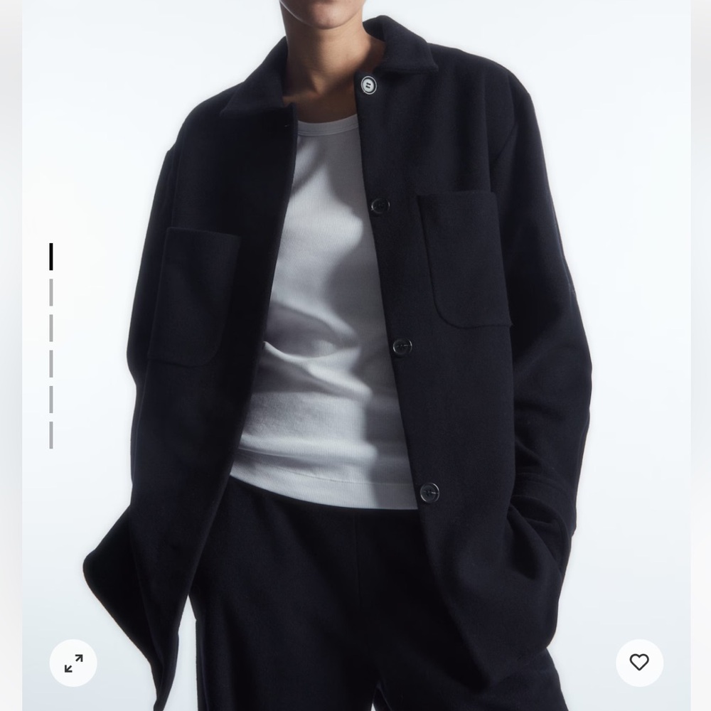COS Patch Pocket Wool Overshirt